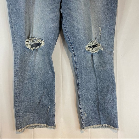 TORRID Women’s Size 20 Denim Jeans High Rise Button Fly Destructed Stretch NEW - Picture 5 of 15